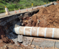 Obras de recuperaÃ§Ã£o emergencial da PR-170, em Bituruna, avanÃ§am rapidamente