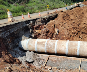 Obras de recuperaÃ§Ã£o emergencial da PR-170, em Bituruna, avanÃ§am rapidamente