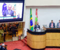 Jorginho Mello realiza leitura da mensagem anual Ã  Alesc