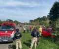 Acidente entre carro e caminhÃ£o deixa quatro feridos na Serra de SÃ£o Luiz do PurunÃ£