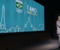 ComitÃª OlÃ­mpico Brasileiro (COB) realiza evento para marcar 1 ano para os Jogos OlÃ­mpicos Paris 2024