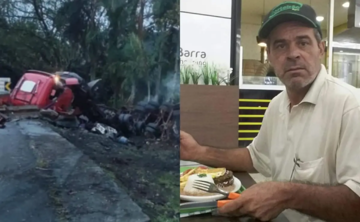 Vídeo mostra momento em que motorista morre atropelado pelo próprio caminhão na BR-277