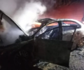 O carro usado no sequestro foi encontrado incendiado