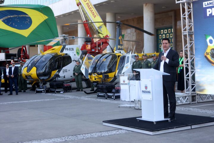 Projeto Falcão reforça policiamento do Paraná com helicópteros superequipados