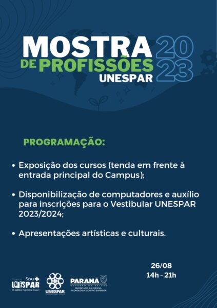 Mostra de Profissões UNESPAR 2023