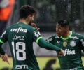 O jogador Flaco LÃ³pez, da SE Palmeiras, comemora seu gol contra a equipe do Cruzeiro EC, durante partida vÃ¡lida pela dÃ©cima nona rodada, do Campeonato Brasileiro, SÃ©rie A, na arena Allianz Parque
