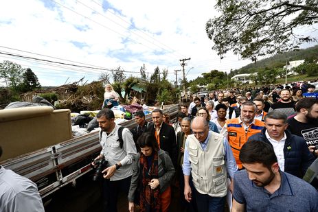 Presidente da República em Exercício Geraldo Alckmin, visita áreas destruídas pelas chuvas no Rio Grande do Sul e anuncia medidas de ajuda