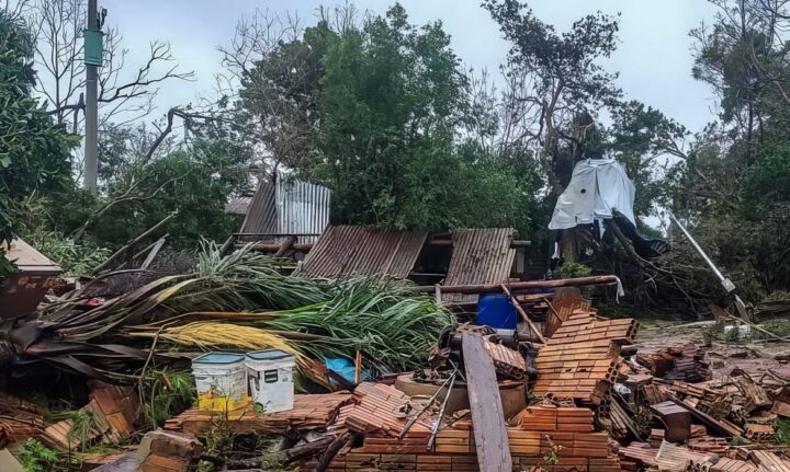 Estragos feitos pelo ciclone extratropical que atingiu o Rio Grande do Sul