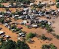 Sobrevoo, assistÃªncia e resgate de pessoas ilhadas em Bom Retiro do Sul (RS)