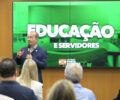 O Governador Jorginho Mello anunciou nesta quarta-feira (06) em coletiva de imprensa o anÃºncio do maior concurso da educaÃ§Ã£o e medidas para valorizar os servidores pÃºblicos estaduais