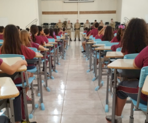 Polícia Militar realiza aula inaugural do programa Estudante Cidadão em Porto União