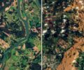 Imagens do antes e depois que o ciclone que atingiu Rio Grande do sul na Ãºltima semana