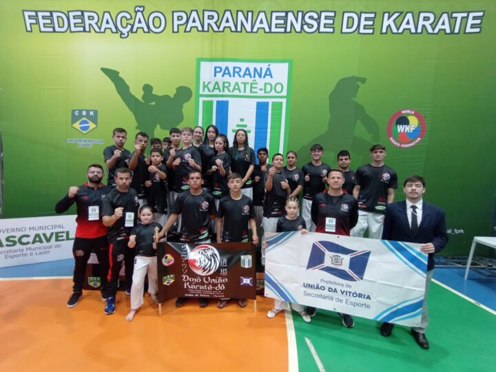 Sucesso da União da Vitória no Campeonato Paranaense de Karatê em Cascavel