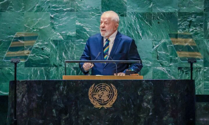 Presidente Lula discursa na abertura do Debate Geral da 78º Sessão da Assembleia Geral das Nações Unidas, em Nova York
