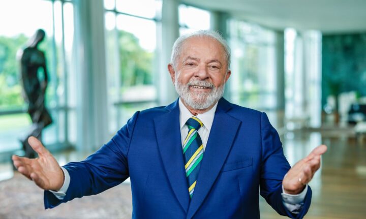 Presidente da República, Luiz Inácio Lula da Silva, durante o Pronunciamento à Nação - Democracia, Soberania e União, no Palácio da Alvorada. Brasília