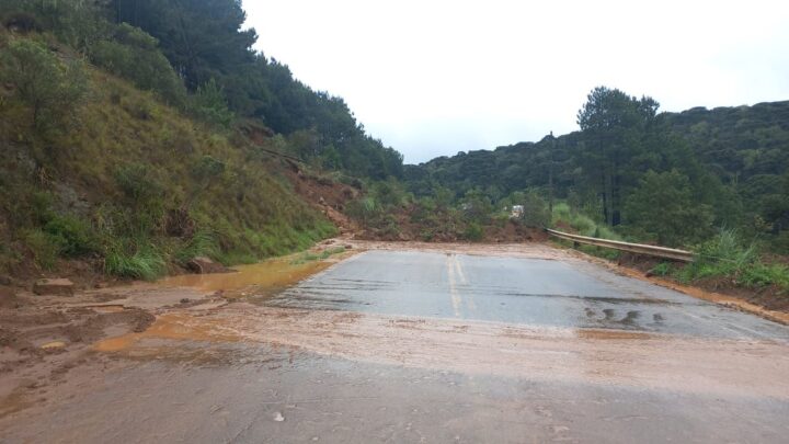 Imagem da SC-110 entre Urubici e São Joaquim