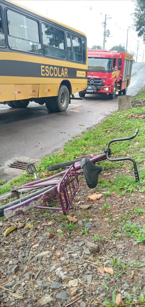 Atropelamento em Porto União deixa garota ferida