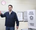 Governador Ratinho Jr vota e diz que paranaense Ã© exemplo de cidadania