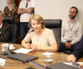 âSe uma obra, um programa ou qualquer aÃ§Ã£o necessÃ¡ria para a populaÃ§Ã£o nÃ£o consta do orÃ§amento, ela simplesmente nÃ£o acontece; nÃ£o se faz polÃ­tica pÃºblicaâ, avalia MÃ¡rcia | Foto: Valdir Amaral/Alep