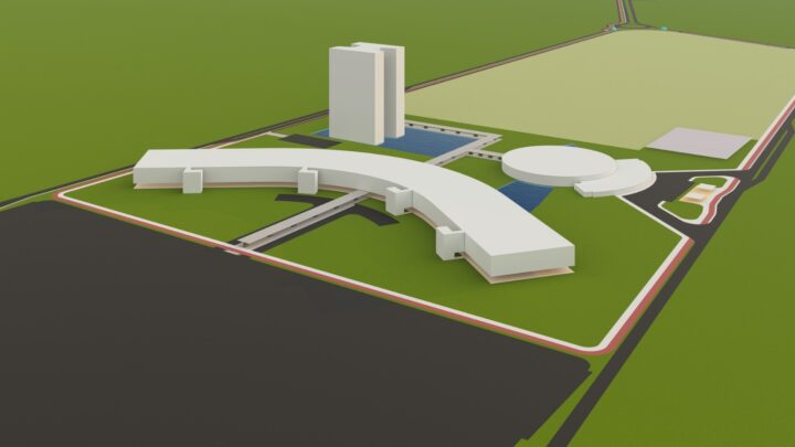 Imagem em 3D do Campus Arandu | Foto: Divulgação Unops