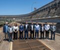 Grupo apÃ³s a visita Ã  usina | Foto: William Brisida/Itaipu Binacional