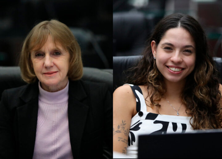 As deputadas Luciana Rafagnin (esq.) e Ana Júlia | Foto: Divulgação/Assessoria Parlamentar