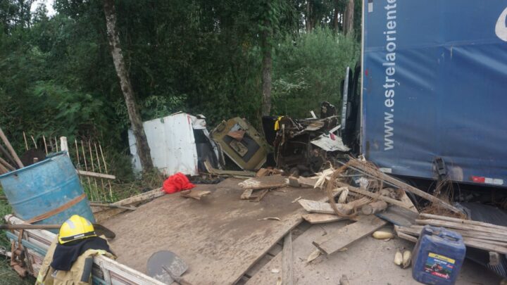 Desnível na pista pode ter causado acidente na BR-476