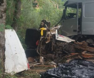 DesnÃ­vel na pista pode ter causado acidente na BR-476
