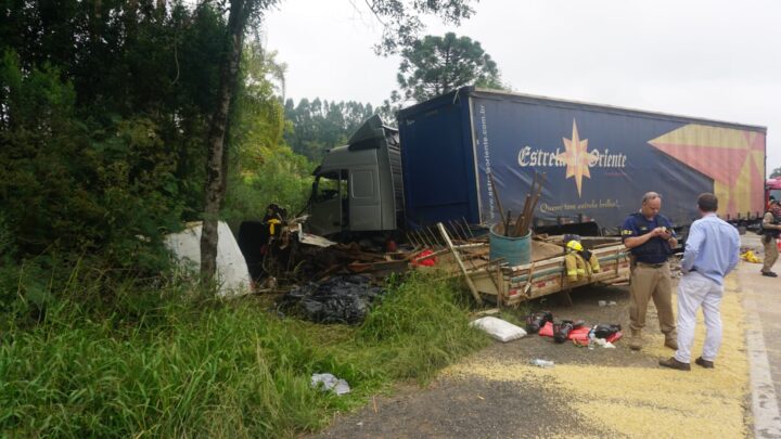 Desnível na pista pode ter causado acidente na BR-476
