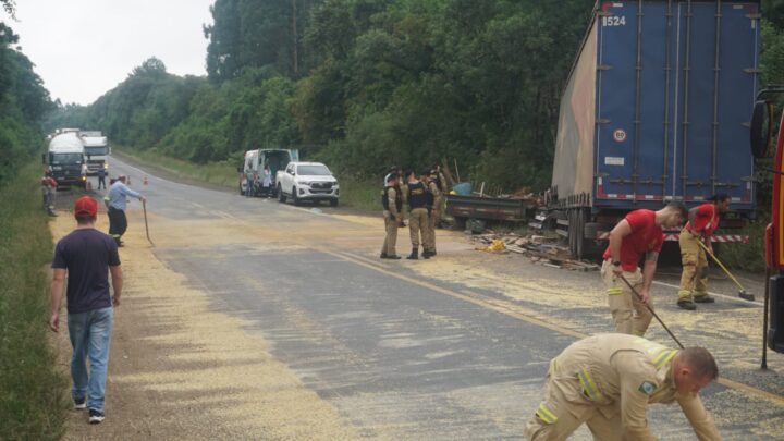 Desnível na pista pode ter causado acidente na BR-476