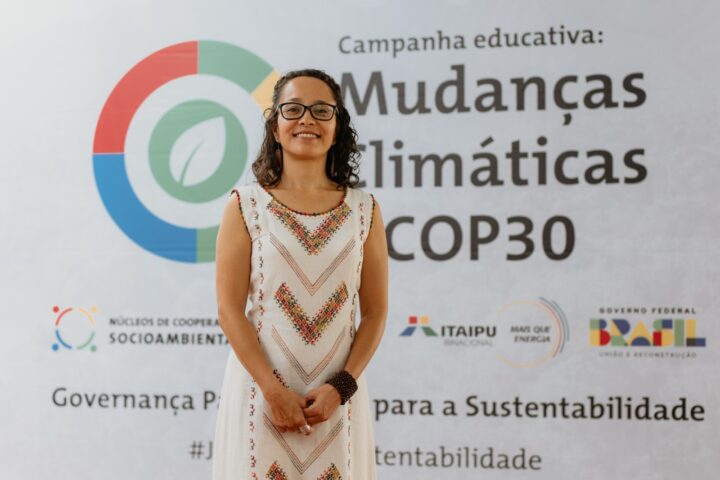Fernanda Keiko, professora do curso de Licenciatura em Geografia do campus Irati da Unicentro e coordenadora do projeto de extensão Feira Agroecológica. Foto: Marcos Prado/Itaipu Parquetec | Foto: Marcos Prado/Itaipu Parquetec