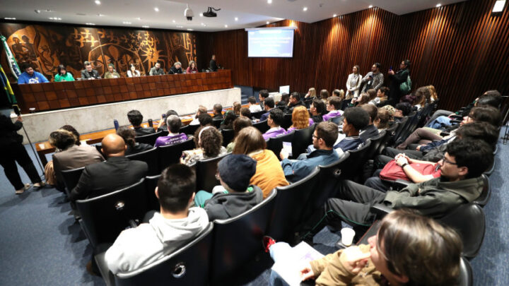 Audiência realizada no Plenarinho da Casa reuniu educadores, estudantes, pesquisadores, sindicatos, especialistas, representantes de instituições públicas e movimentos sociais | Foto: Orlando Kissner/Alep
