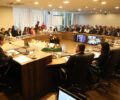 AudiÃªncia PÃºblica lotou o AuditÃ³rio Legislativo na manhÃ£ desta segunda-feira (22) | Foto: Valdir Amaral/Alep