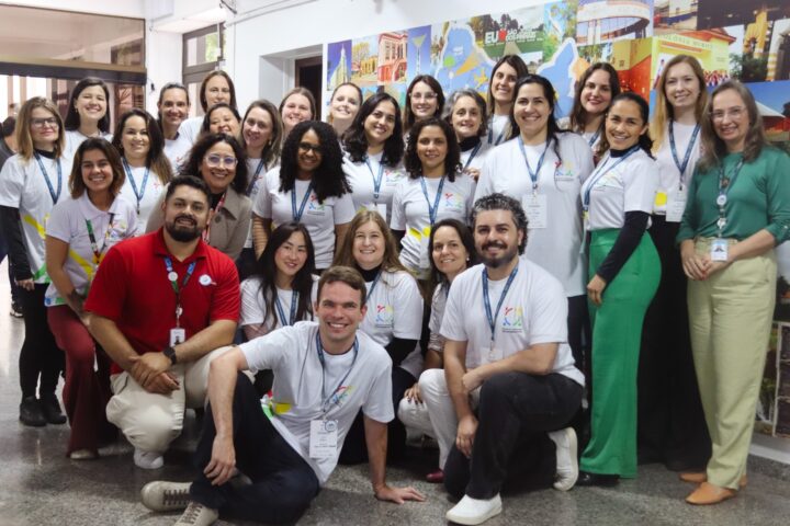 Nutricionistas das regiões de Curitiba e Região Metropolitana e Sul/Serra da Esperança reunidos para a formação | Foto: Marcos Ribeiro Nami/Vídeo UP-Itaipu Parquetec