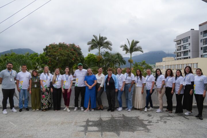 Nutricionistas do Litoral e Suleste/Vale do Ribeira se reuniram para a formação em Matinhos | Foto: Victor Curi Cordeiro/Vídeo UP-Itaipu Parquetec