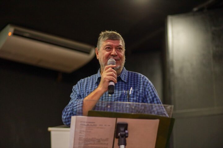 Ruy Sampaio, secretário municipal de Cornélio Procópio, destacou a missão essencial de gestores públicos em campanhas ambientais | Foto: Jaque Castro/Vídeo UP/Itaipu Parquetec