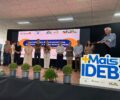 Carlos Carboni (Ã  direita) no evento de Pitanga, no Centro do Estado | Foto: Itaipu/DivulgaÃ§Ã£o