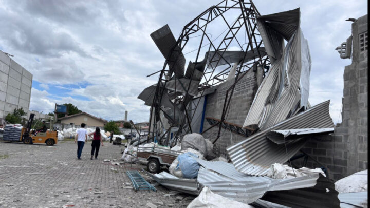 Estragos causados em São José dos Pinhais no último fim de semana | Foto: Simepar