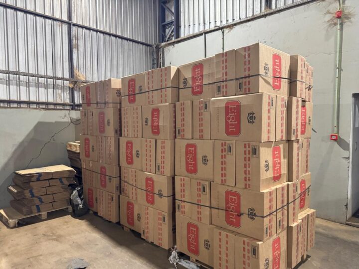 Fábrica de cigarros falsificados fechada no interior de SP | Foto: Divulgação PF