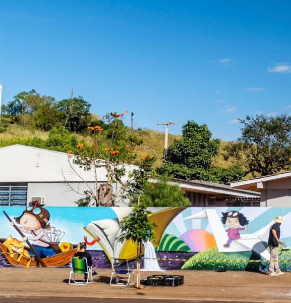 As oficinas de grafite promovidas pelos Núcleos de Cooperação Socioambiental contemplarão jovens de 15 a 24 anos, em 434 municípios do Paraná e do sul do Mato Grosso do Sul | Foto: Arquivo pessoal
