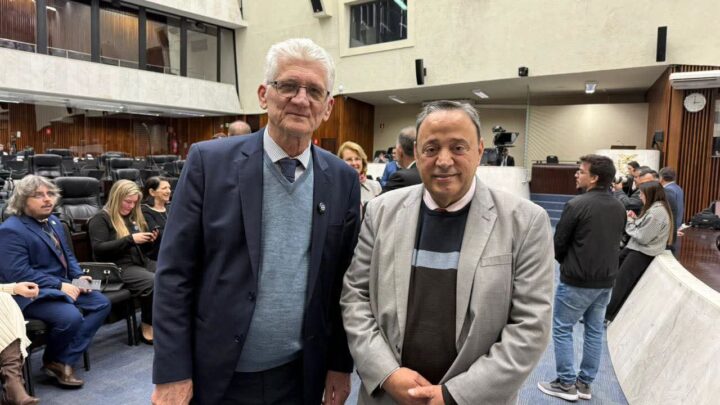 Secretário da Fazenda, Norberto Ortigara e deputado Hussein Bakri | Foto: Divulgação