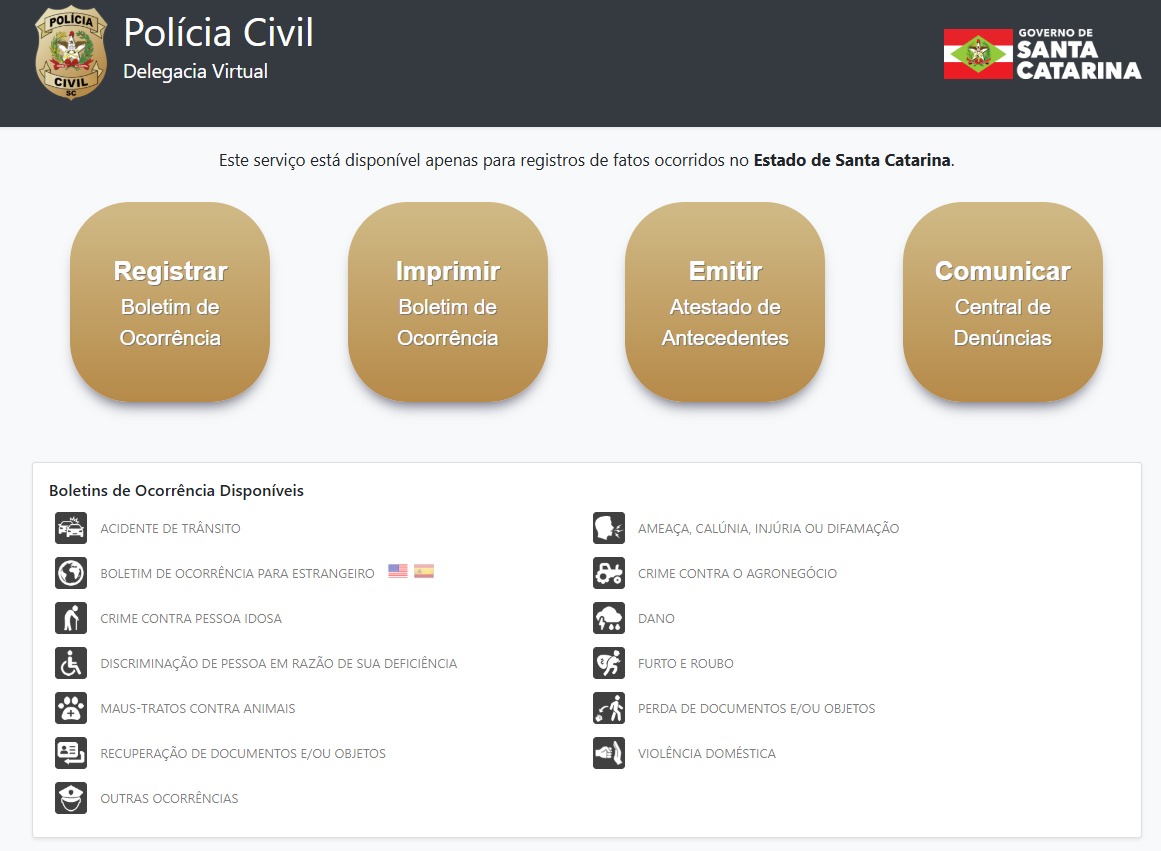 Polícia Civil de SC reforça Delegacia Virtual para agilizar atendimento